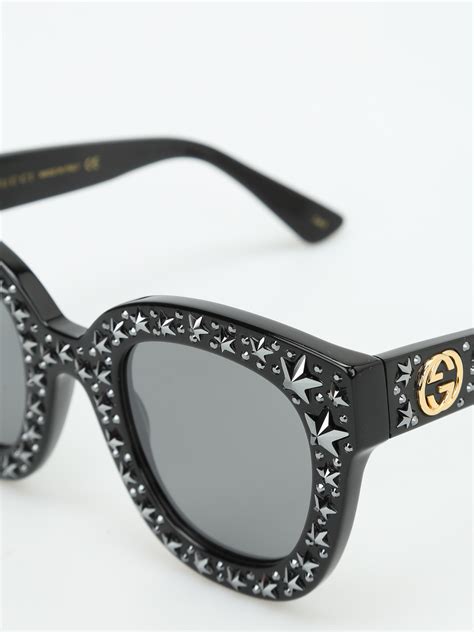 gucci sunglasses with two stars on side|Gucci sunglasses sale or clearance.